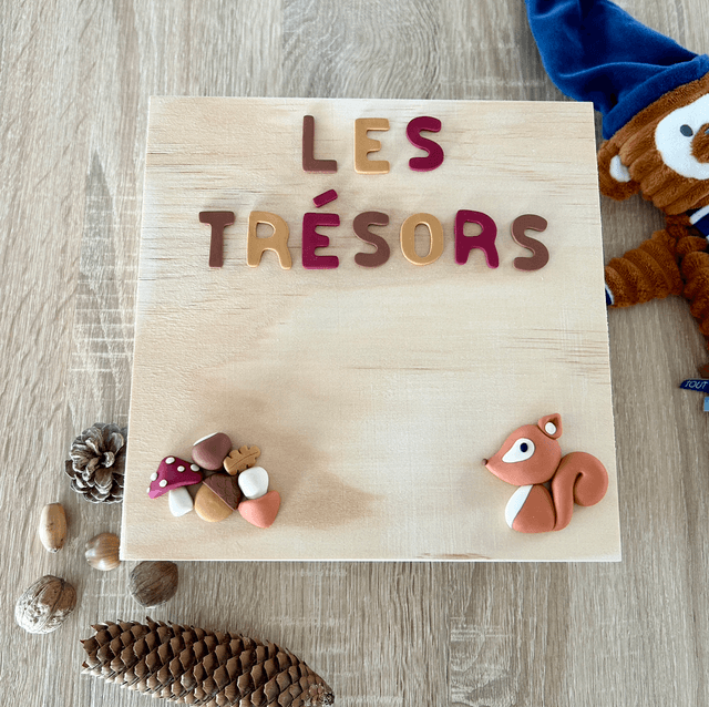 Boîte aux trésors écureuil personnalisable