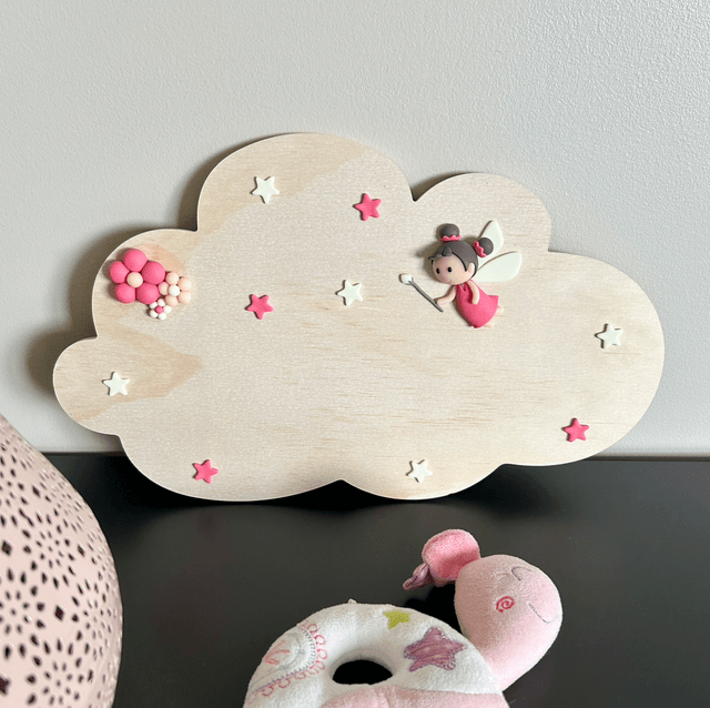 Décoration murale fée personnalisable