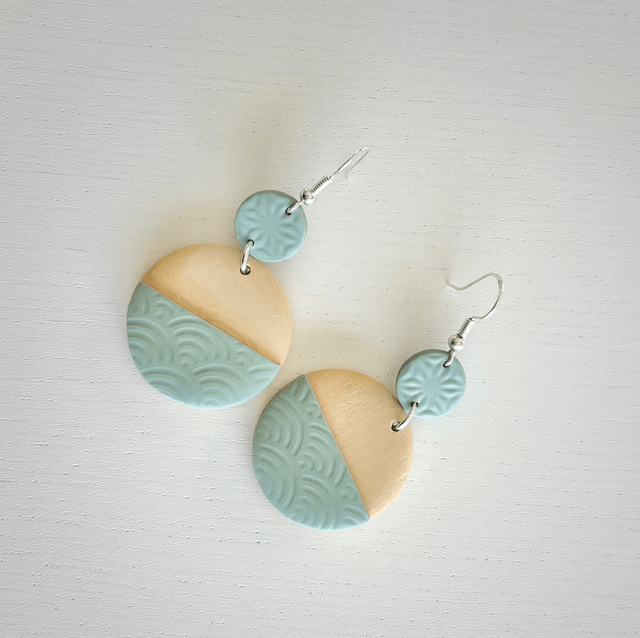 Boucles d'oreilles pendantes "Amandier"