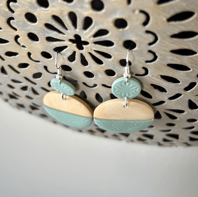 Boucles d'oreilles pendantes "Amandier"