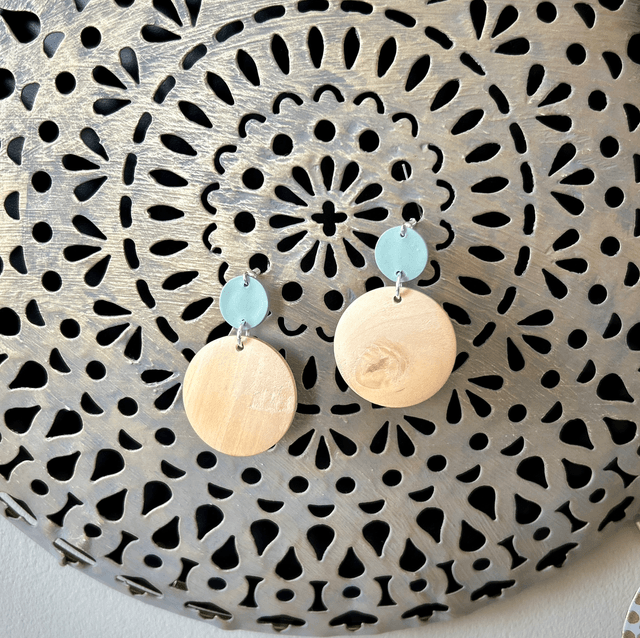 Boucles d'oreilles pendantes "Amandier"