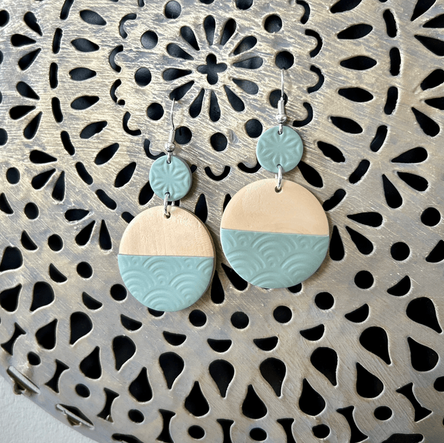 Boucles d'oreilles pendantes "Amandier"