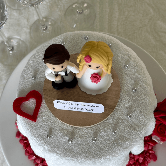 Figurines personnalisables pour pièce montée de mariage