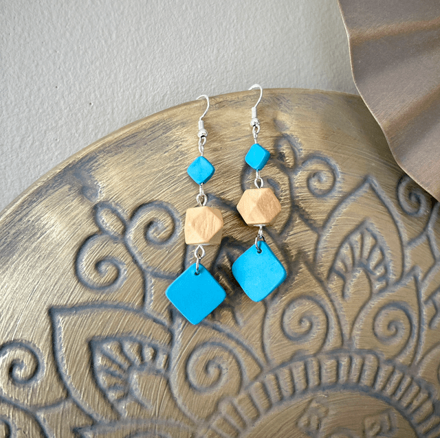 Boucles d'oreilles pendantes "Iris"