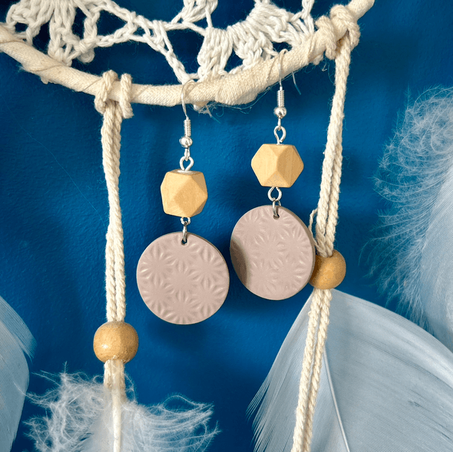 Boucles d'oreilles pendantes "Lilas des indes"