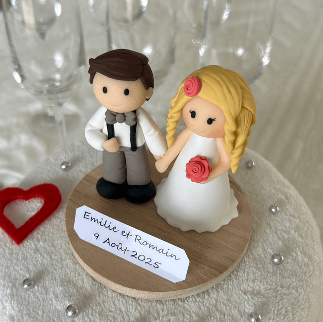 Figurines personnalisables pour pièce montée de mariage