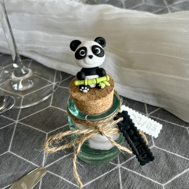 Pot à dragées Timéo le panda